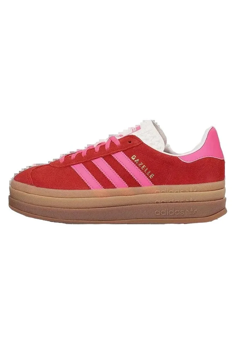 Tenisi barbati,  Gazelle Bold, rosu, piele intoarsa
