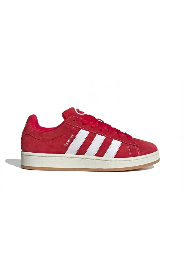 Pantofi sport unisex din piele intoarsa Campus 00s, Rosu