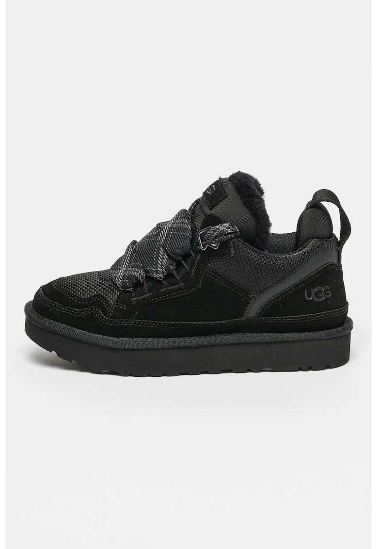 Pantofi sport cu insertii de piele intoarsa Lowmel, Negru