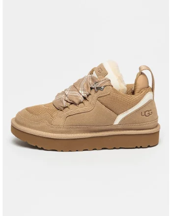 Pantofi sport cu insertii de piele intoarsa Lowmel, Maro nisip