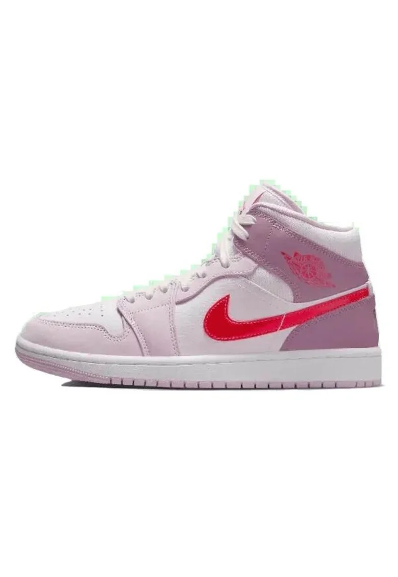 Pantofi sport barbati  Air Jordan 1 Mid, editie Valentine's Day, culori calde, material de calitate