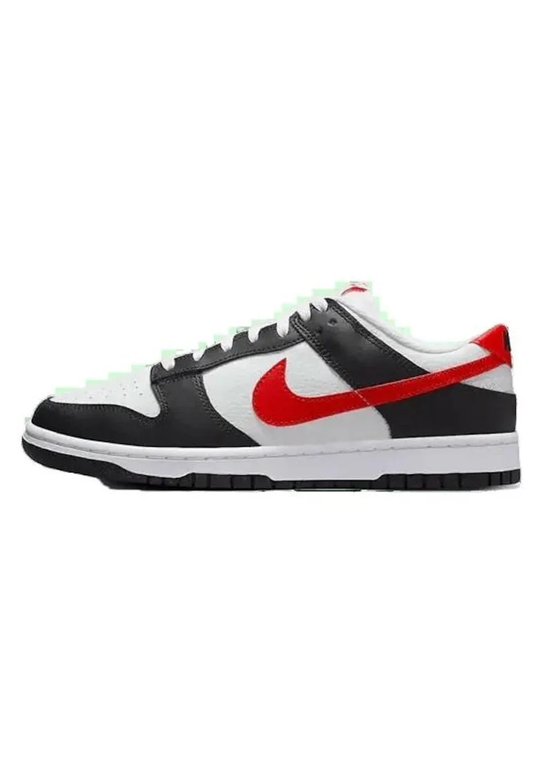Pantofi sport barbati  Dunk Low, negru, alb, rosu, design clasic, confortabili