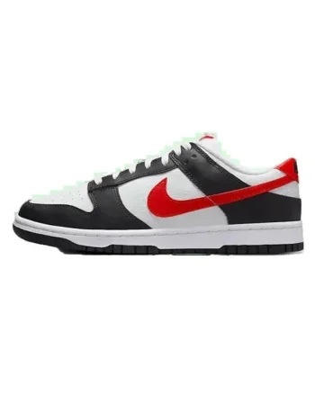 Pantofi sport barbati  Dunk Low, negru, alb, rosu, design clasic, confortabili