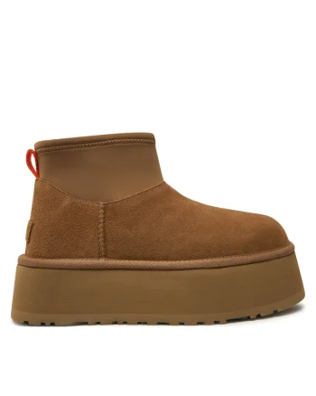 Ghete dama  maro, piele naturala, Classic Mini,