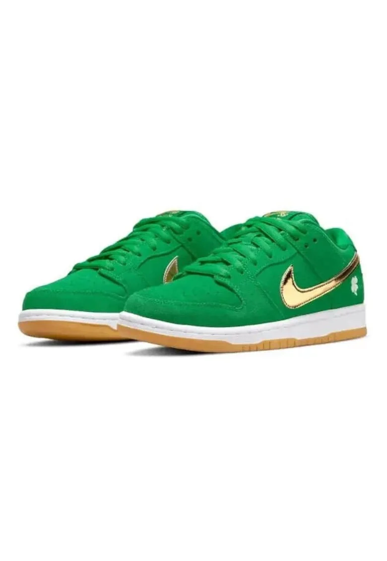 Pantofi sport barbati  SB Dunk Low Pro, editie speciala Ziua Sfantului Patrick, verde, piele naturala