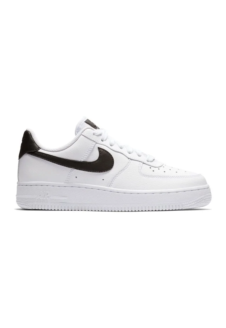 Tenisi dama  Air Force 1 07 din piele naturala, Alb/Negru