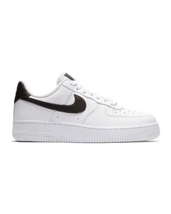 Tenisi dama  Air Force 1 07 din piele naturala, Alb/Negru