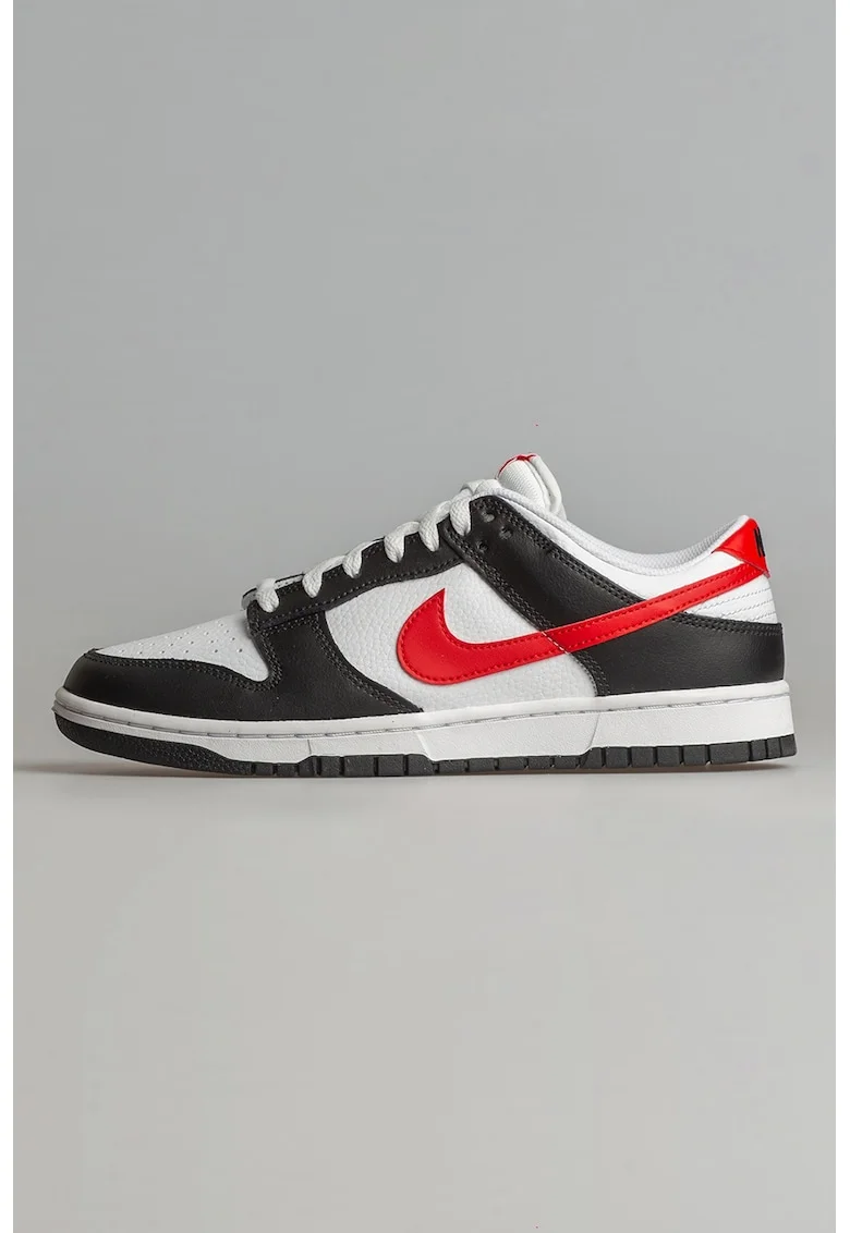 Pantofi sport cu logo si sireturi, Rosu/Alb/Negru