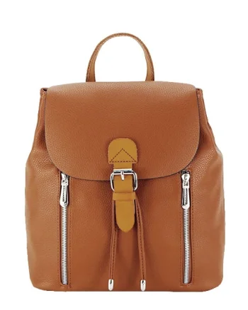 Rucsac de dama mediu, FloraCo Paris, H6735 18 Maro cognac