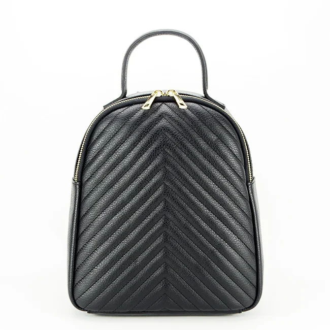 Rucsac din piele naturala 8955 121 Negru