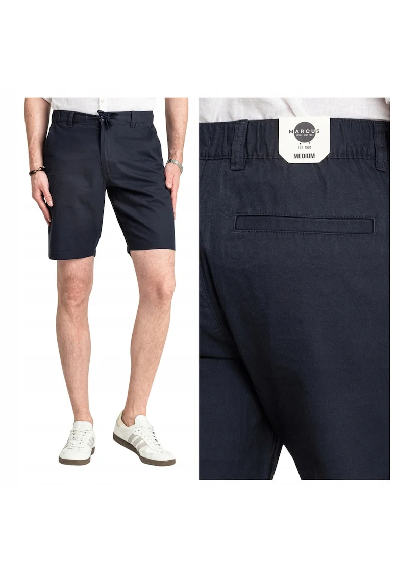 Pantaloni Scurti Barbati,  Brad Shorts, Croi: Regular Fit, Stil: Drept / Regulamentar, Inaltimea Taliei: Medie / Inchidere: Albastru