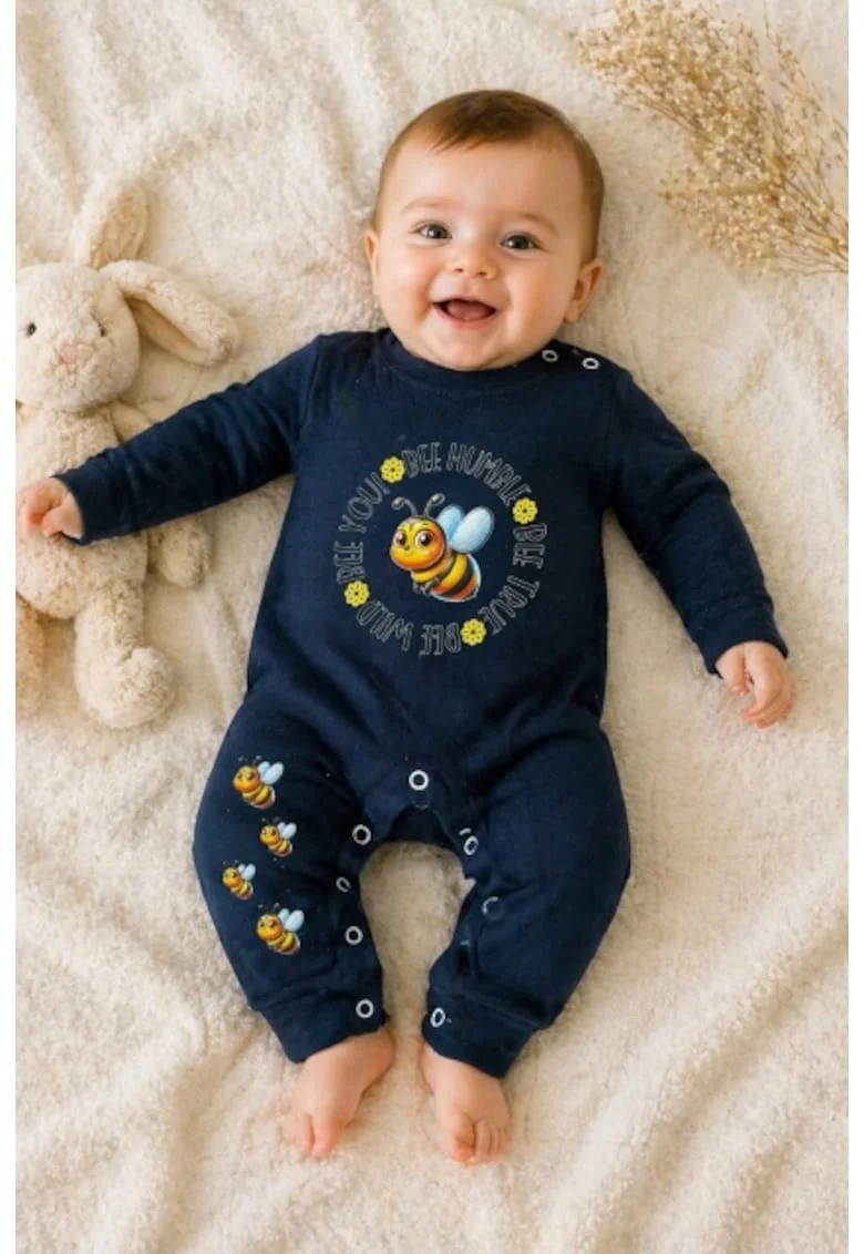 Salopeta bleumarin fara botosei Happy Bee, Bleumarin