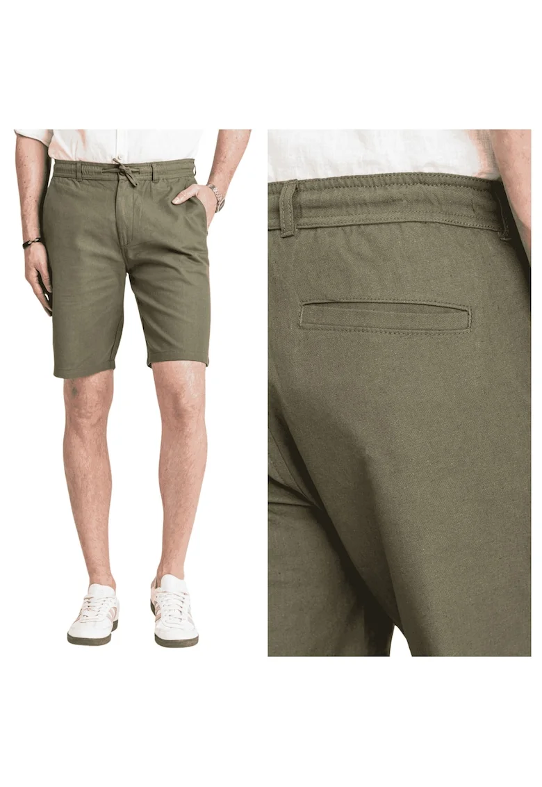Pantaloni Scurti Barbati,  Brad Shorts, Verde, Croi: Regular Fit, Stil: Drept, Verde, Verde