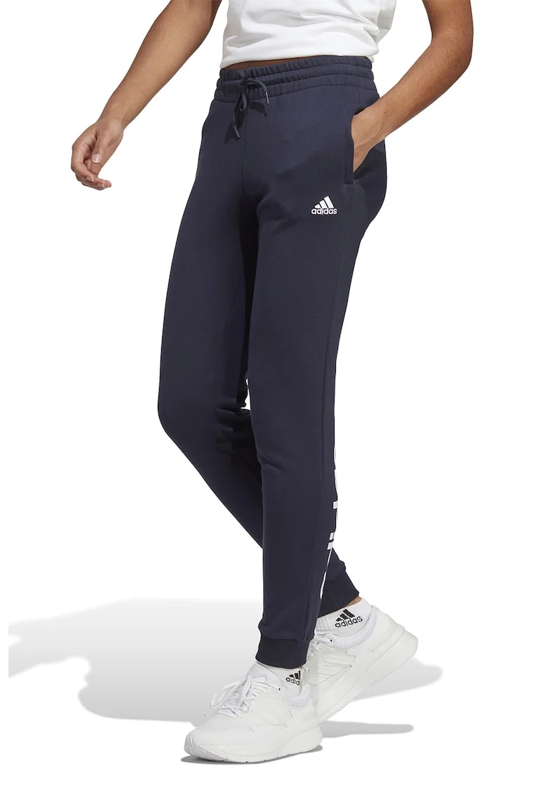 Pantaloni de trening slim fit Essentials Linear, Bleumarin