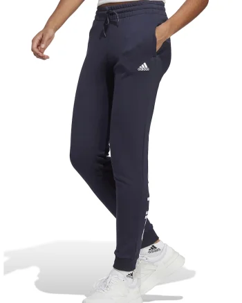 Pantaloni de trening slim fit Essentials Linear, Bleumarin