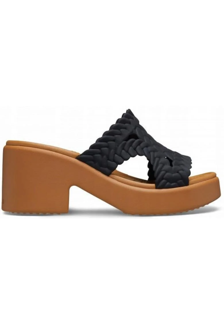 Slapi Femei, Brooklyn Woven Heel 209979 Slide, Negru, Negru