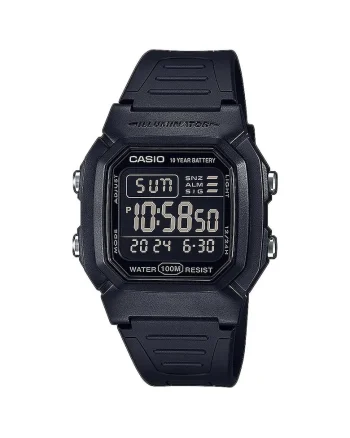 Ceas digital cu doua fuse orare, Negru