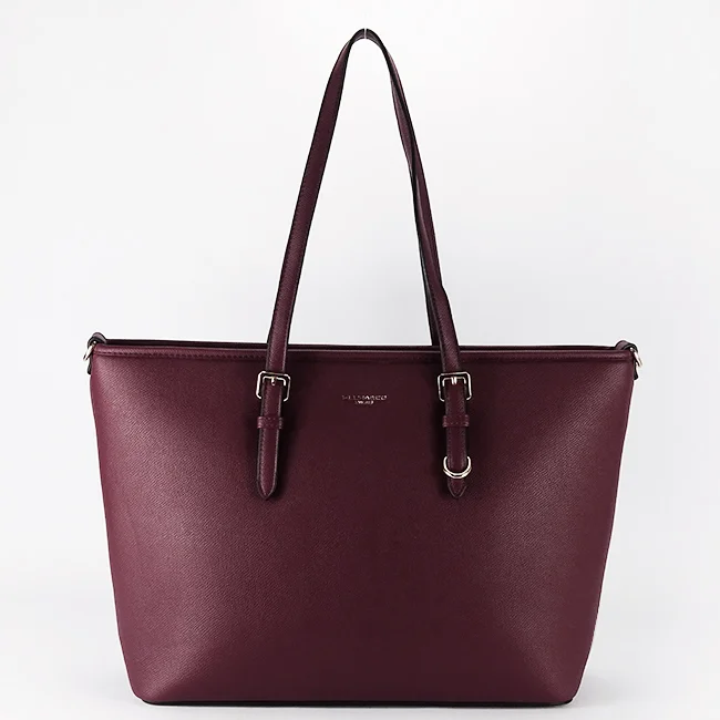 Geanta bordeaux FloraCo Paris de talie mare F1808 16