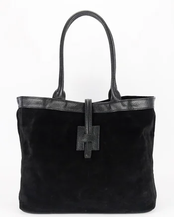 Geanta mare neagra din piele naturala 1896 M9
