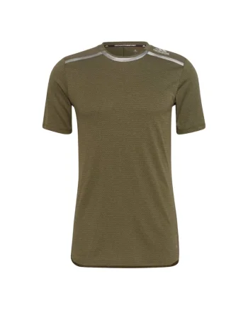 Tricou barbati,  respirabil, kaki, poliester,