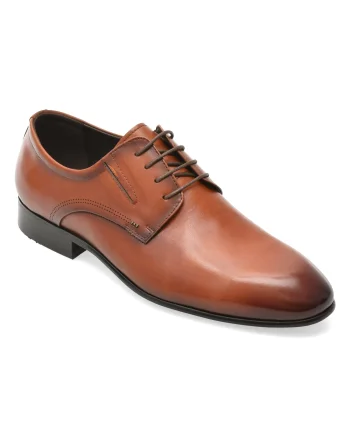 Pantofi eleganti CARIBU maro, 1166, din piele naturala