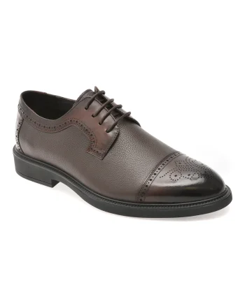 Pantofi eleganti OTTER maro, 30008, din piele naturala