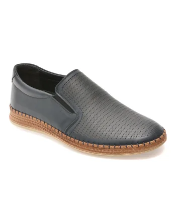 Pantofi BITE THE BULLET bleumarin, ALM7001, din piele naturala