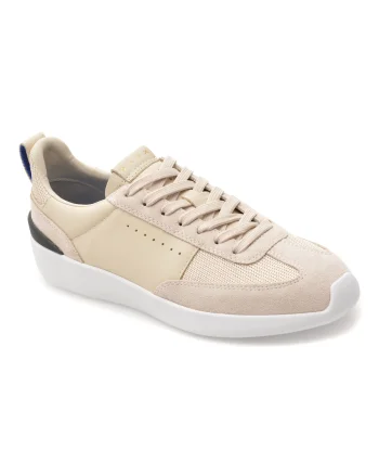 Pantofi sport GEOX bej, D659JA, din piele naturala