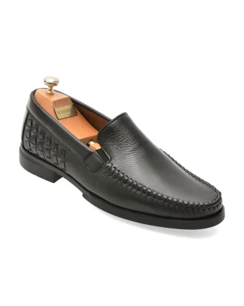 Mocasini eleganti LE COLONEL negri, 48298, din piele naturala