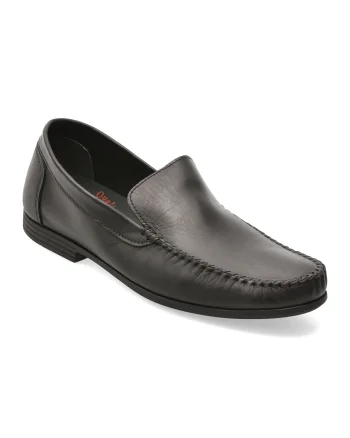 Mocasini OTTER negri, 5015, din piele naturala