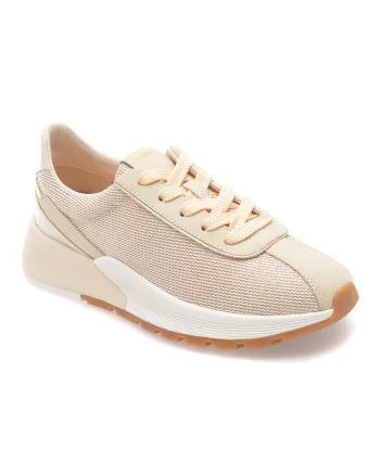Pantofi sport GEOX bej, D655JA, din material textil