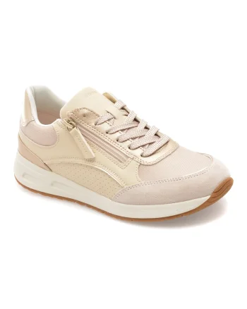 Pantofi sport GEOX bej, D65NQB, din piele ecologica