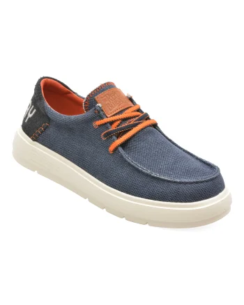 Mocasini REPLAY bleumarin, MZ8G01T, din material textil