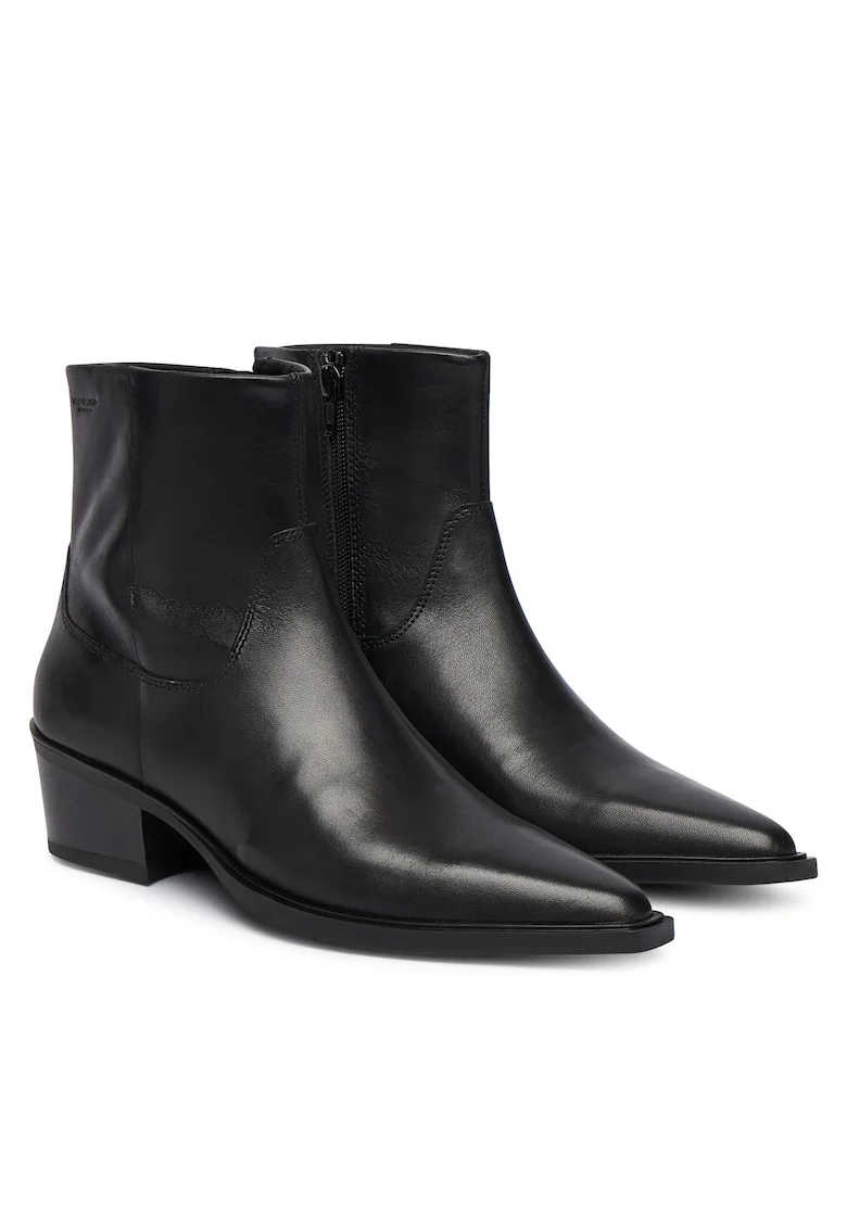 Botine dama 5810-101-20,  piele naturala, negru