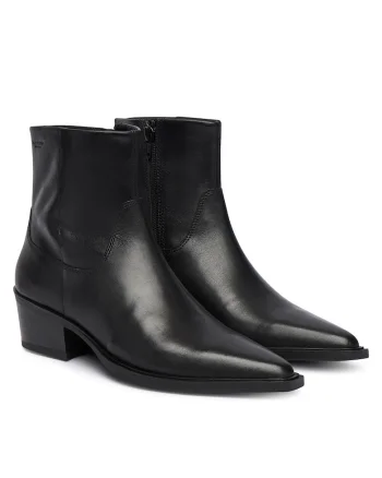 Botine dama 5810-101-20,  piele naturala, negru