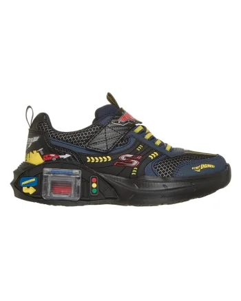 Pantofi sport  Skechers Garage 63528, Negru/Albastru