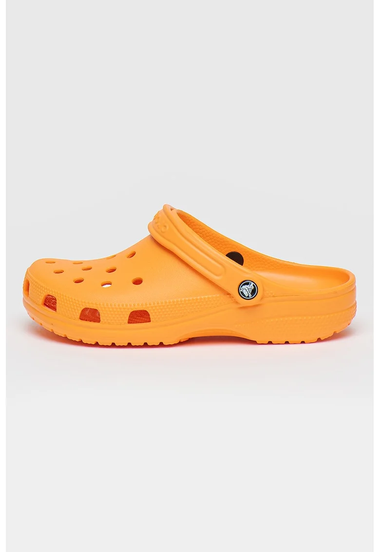 Saboti slingback cu model unisex Classic Roomy, Portocaliu
