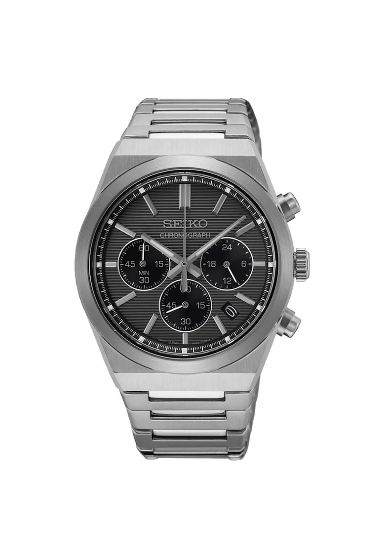 Ceas barbatesc  SSB455P1, bratara din otel inoxidabil, 40mm, cronograf, rezistent la apa 100m