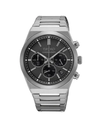 Ceas barbatesc  SSB455P1, bratara din otel inoxidabil, 40mm, cronograf, rezistent la apa 100m