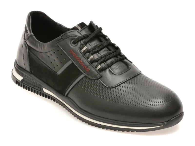 Pantofi sport BITE THE BULLET negri, 1399, din piele naturala