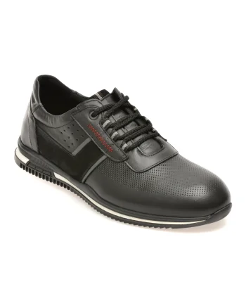Pantofi sport BITE THE BULLET negri, 1399, din piele naturala