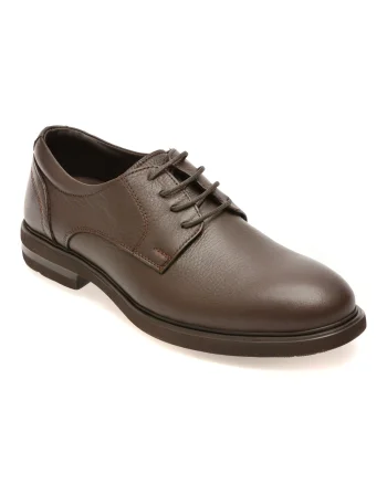 Pantofi eleganti OTTER maro, E1801, din piele naturala