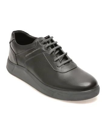 Pantofi sport OTTER negri, 2055273, din piele naturala