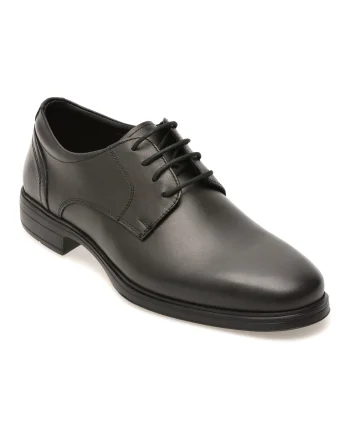 Pantofi eleganti OTTER negri, E300, din piele naturala