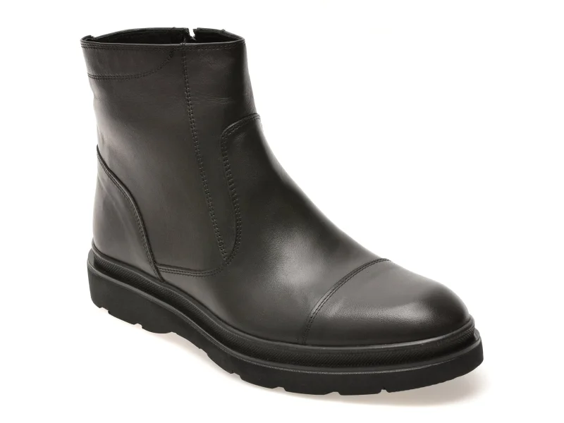 Ghete OTTER negre, 52135, din piele naturala