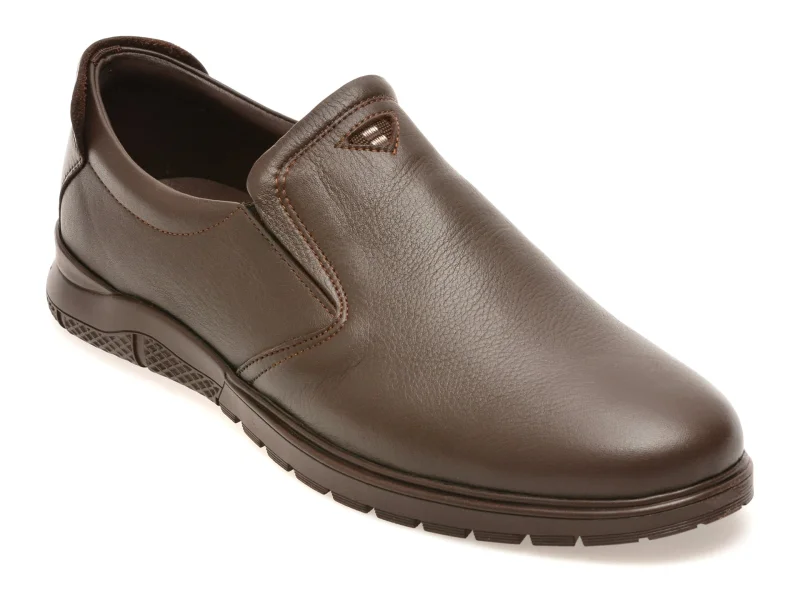 Pantofi OTTER maro, 556, din piele naturala