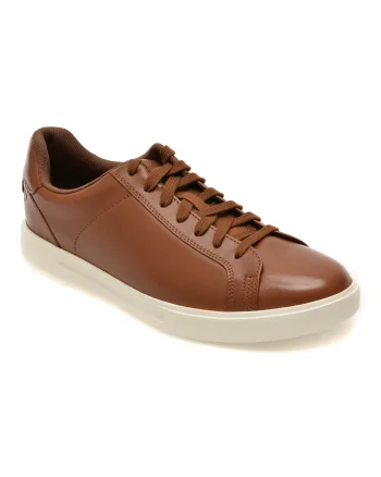 Pantofi sport CLARKS maro, ROMSEY LACE, din piele naturala