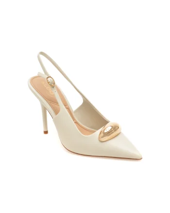 Pantofi eleganti ALDO albi, CAMBERLEY 121, din piele naturala