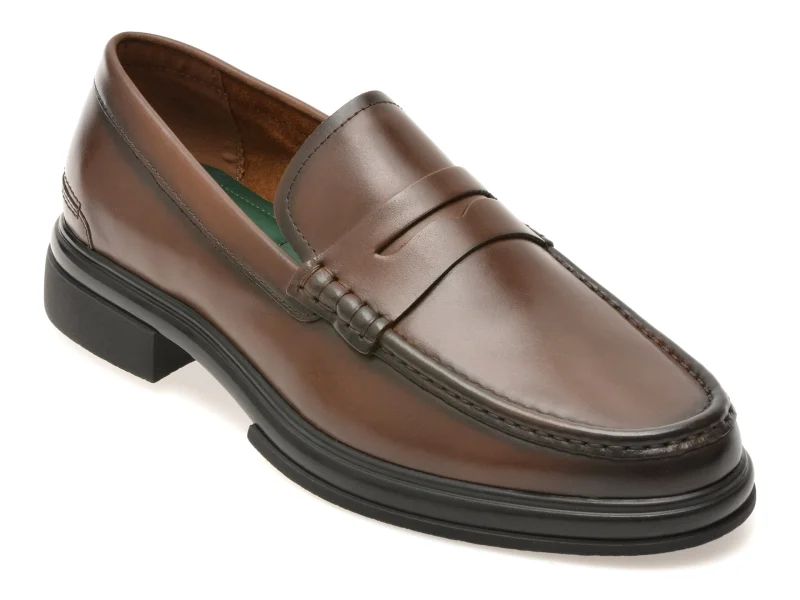 Mocasini eleganti ALDO maro, TUCKER 240, din piele naturala