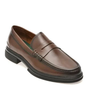 Mocasini eleganti ALDO maro, TUCKER 240, din piele naturala
